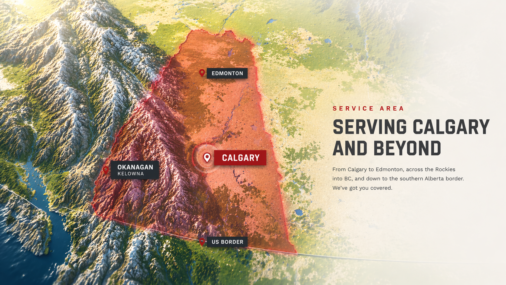 City Roofing service coverage area β Calgary, Edmonton, BC Okanagan, southern Alberta